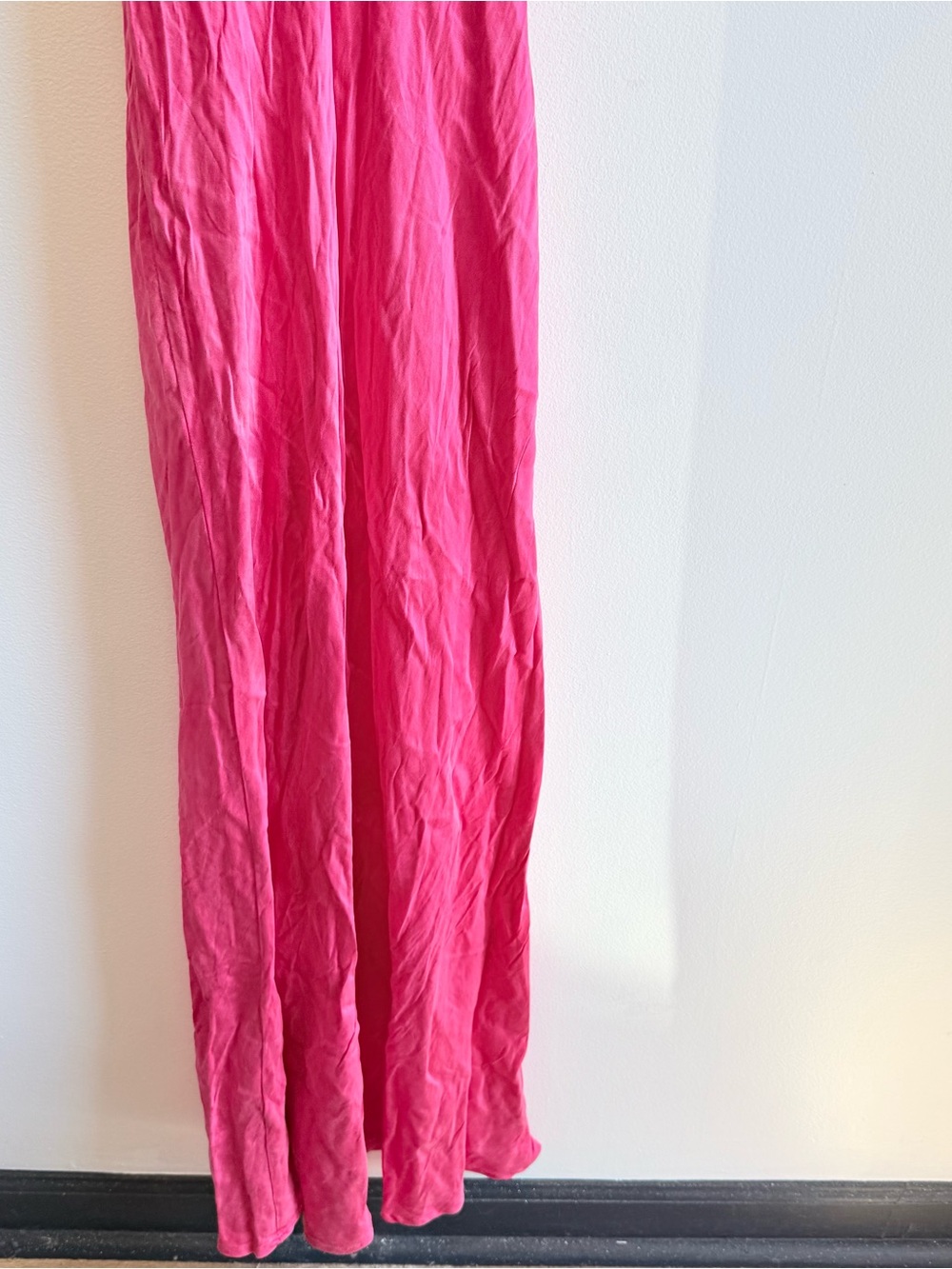 VRG Girl Meet Me On The Dance Floor Bias Cut Slip Maxi Dress Small Pink Red - Picture 12 of 15